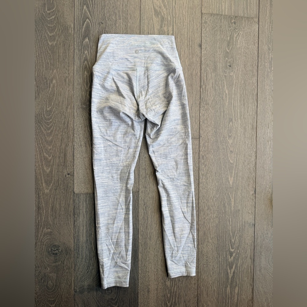 Lululemon Wunder Under HR Tight in Wee Are From Space Sheer Blue Chambray Size 4 - Picture 2 of 6